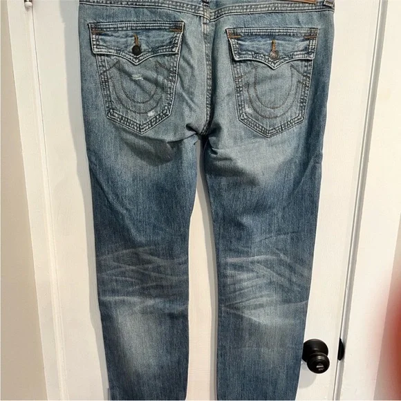True Religion Men's Vintage Blue Relaxed Slim Jeans